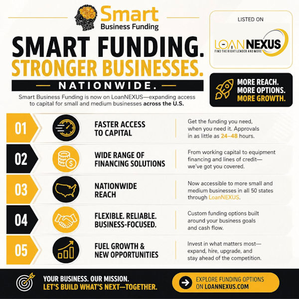 Smart Business Funding on LoanNEXUS